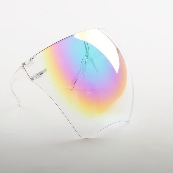 Clear Hologram Oversized Shield Visor Sunglasses - Picture 2 of 4